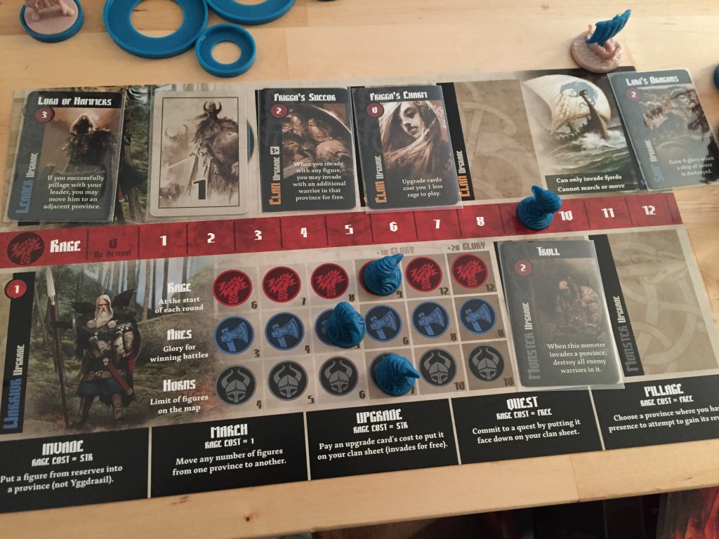 Blood Rage Player Board